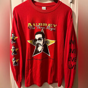 Drake and Migos Tour Merch Long Sleeve T Shirt Large OVO Iceman